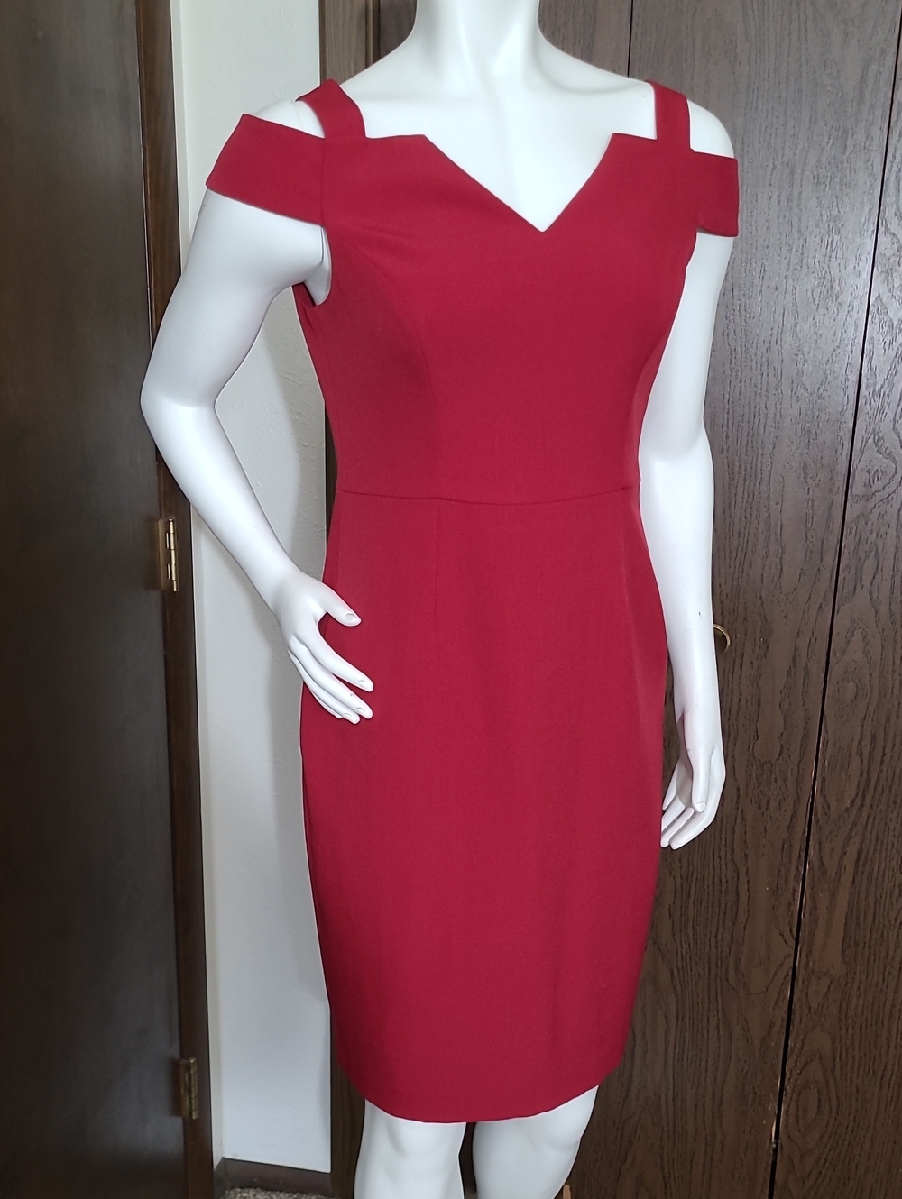 White House Black Market Red Cocktail Dress